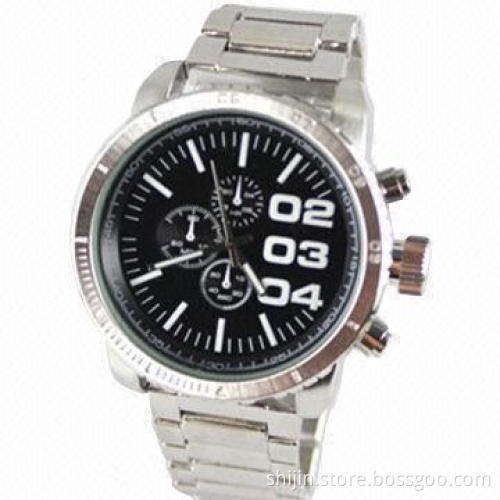 Metal Quartz Watch, Japan Movement, Customized Dial and Watch Alloy are Welcome, for Men